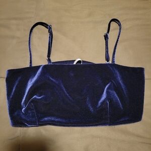 Victoria's Secret Midnight Blue Velvet Top